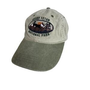 Grand Teton National Park Hat Ouray Sportswear Khaki Green